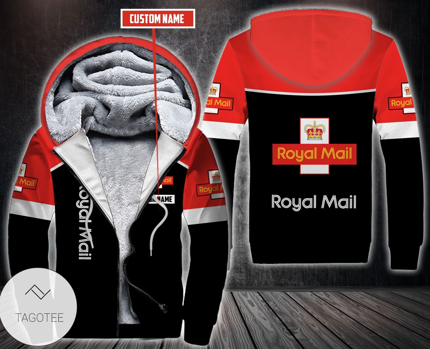 Personalized Royal Mail Fleece Hoodie Personalized Royal Mail Fleece Hoodie