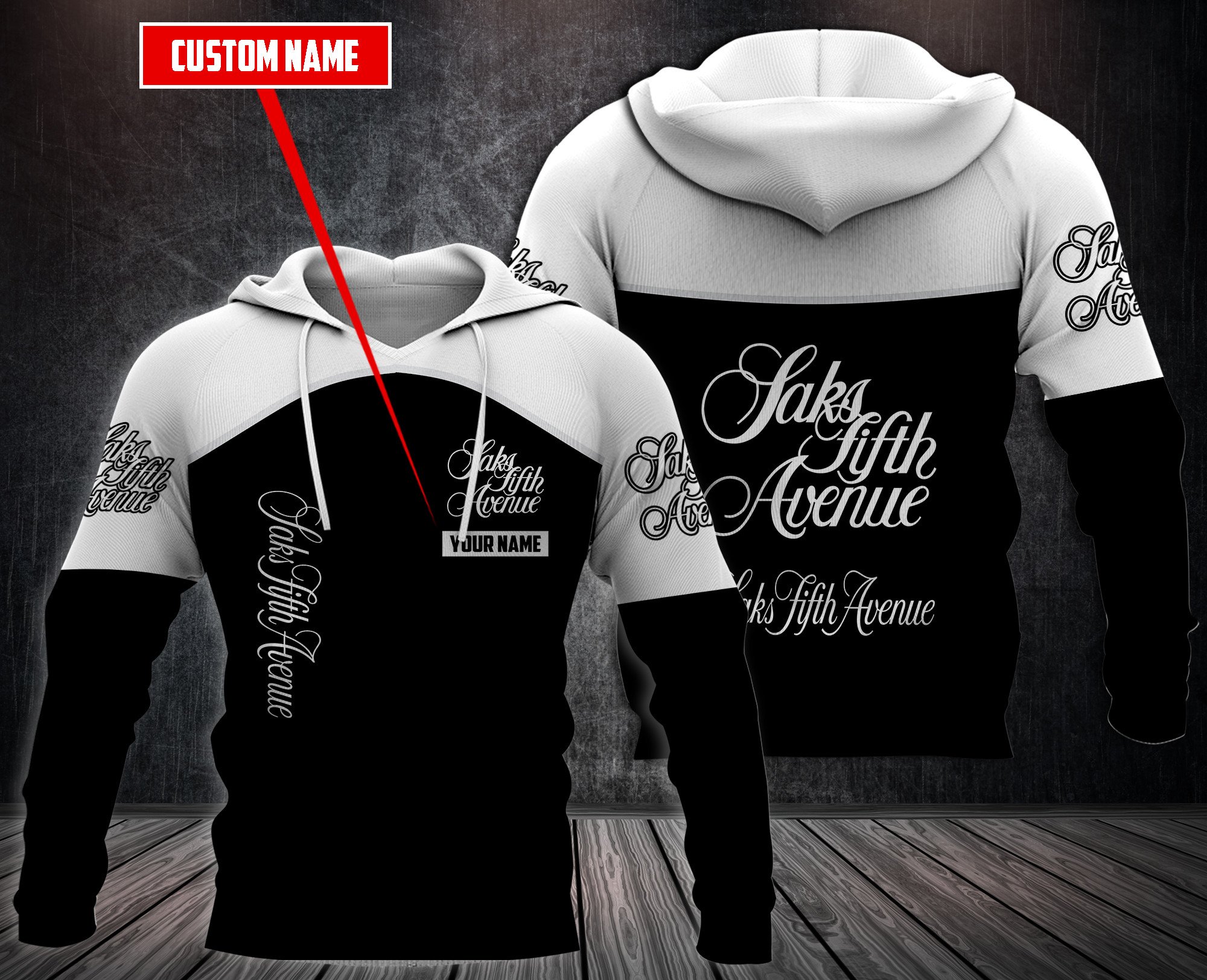 Personalized-Saks-Fifth-Avenue-Custom-Hoodie-Fleece-Hoodie-2