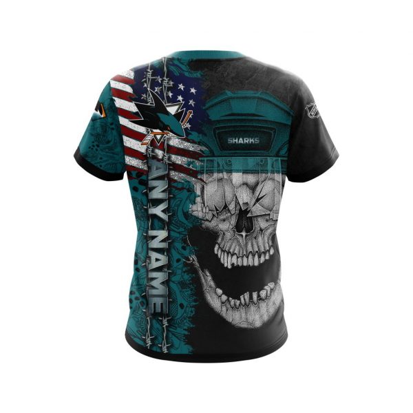 Personalized San Jose Sharks Skull Concept 3D Shirt Personalized San Jose Sharks Skull Concept 3D Shirt