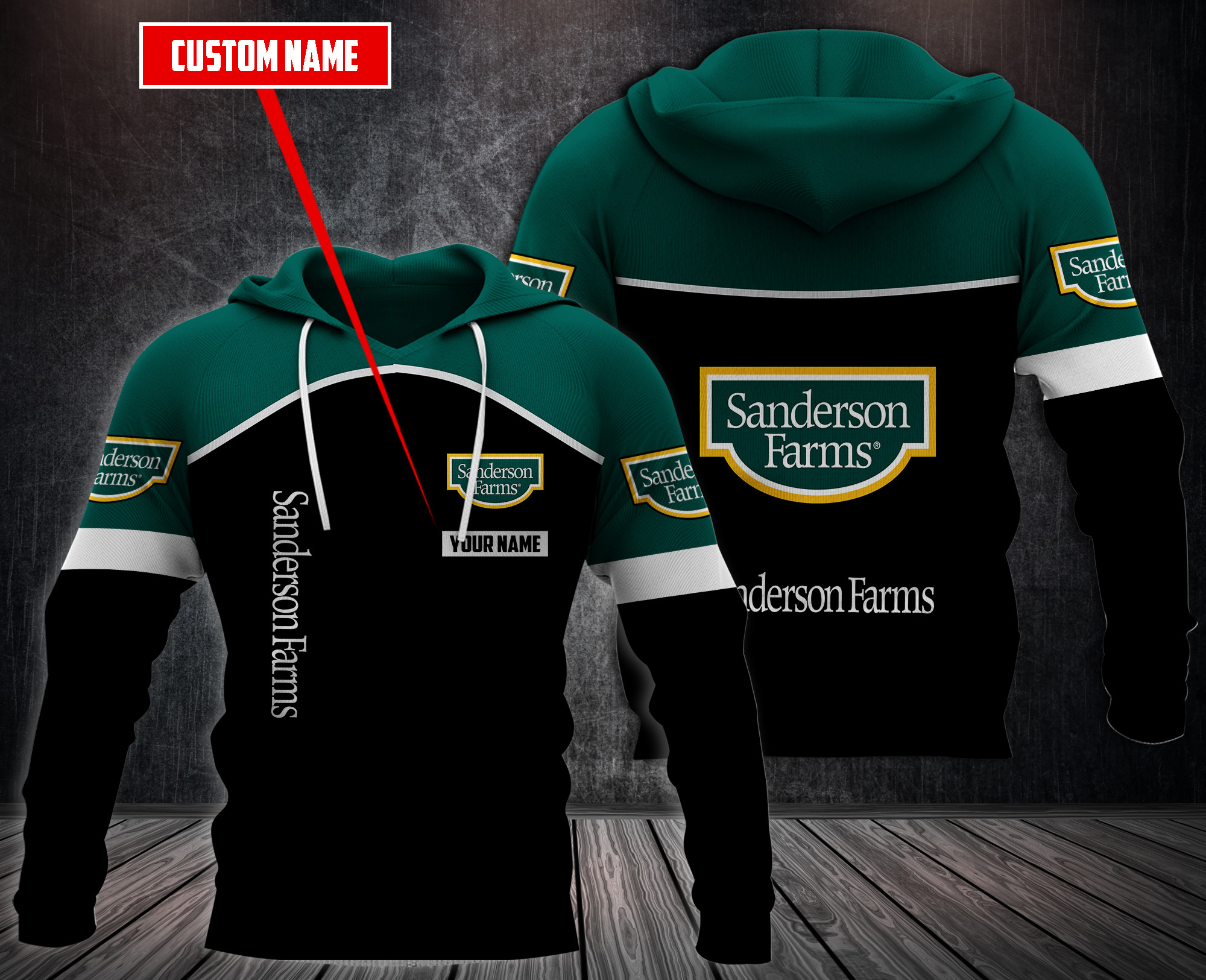 Personalized-Sanderson-Farms-Chicken-3D-Fleece-Hoodie-Hoodie-2