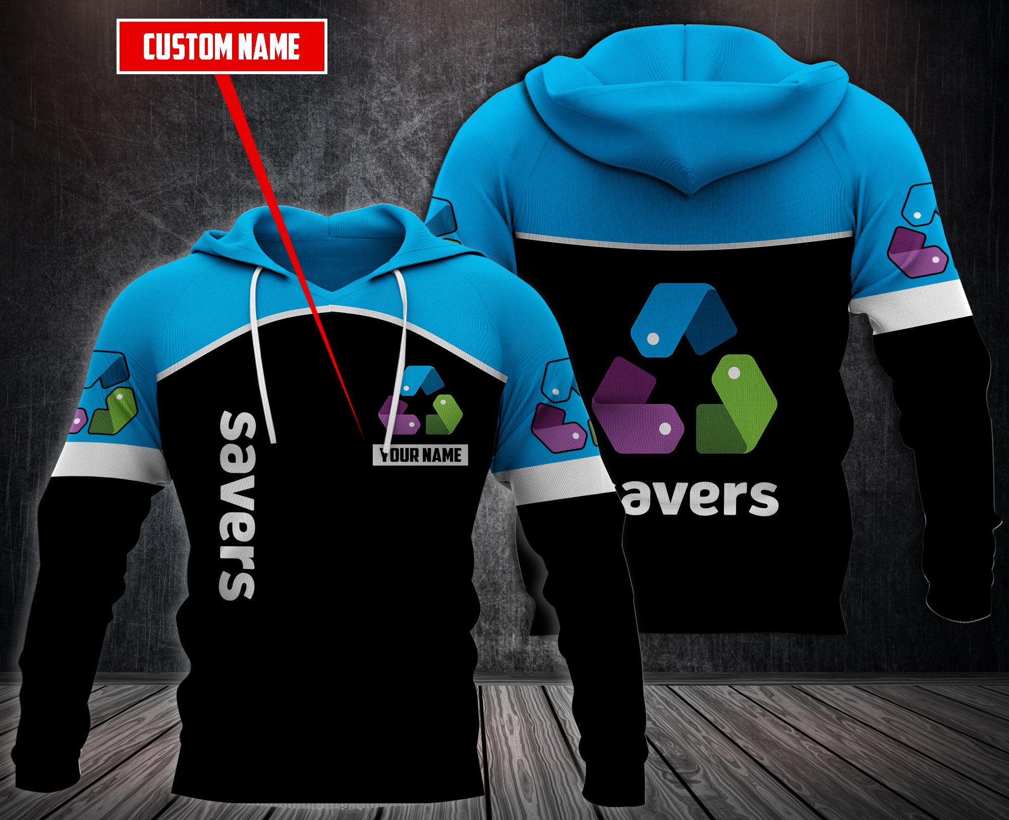 Personalized-Savers-3D-Hoodie-Fleece-Hoodie-2