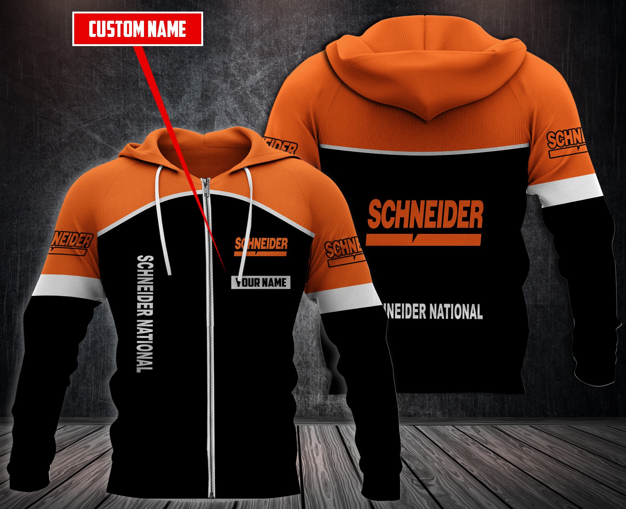 Personalized Schneider National 3D Hoodie Personalized Schneider National 3D Hoodie