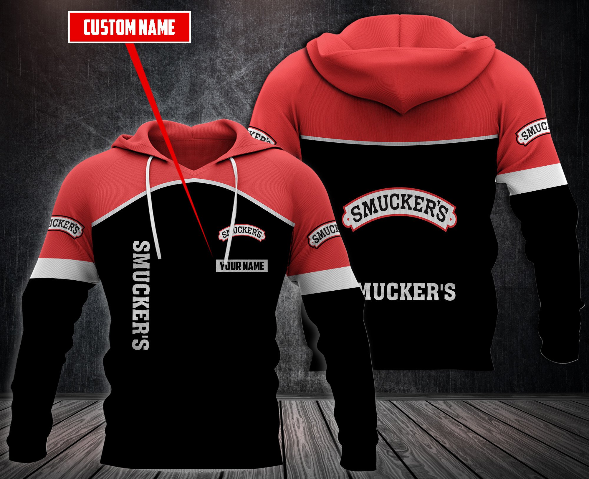 Personalized Smucker’S 3D Fleece Hoodie Personalized Smucker’S 3D Fleece Hoodie