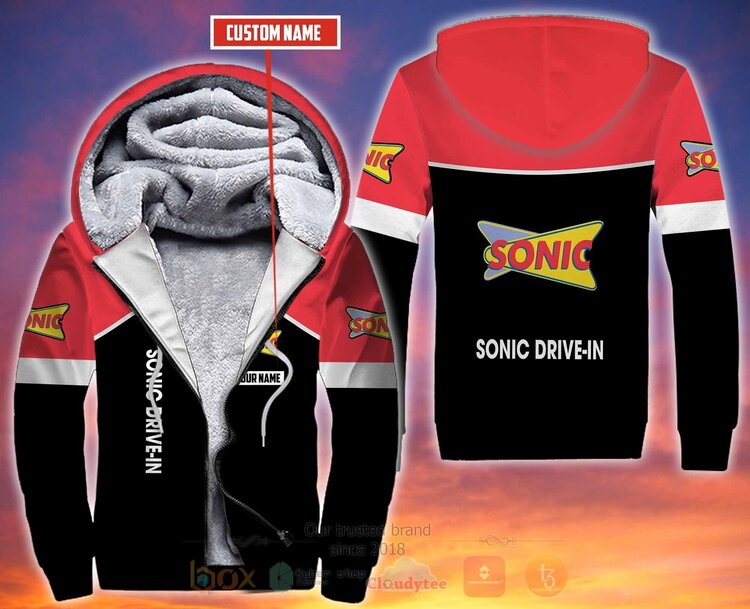 Personalized Sonic Drive-In Fleece Hoodie Personalized Sonic Drive-In Fleece Hoodie