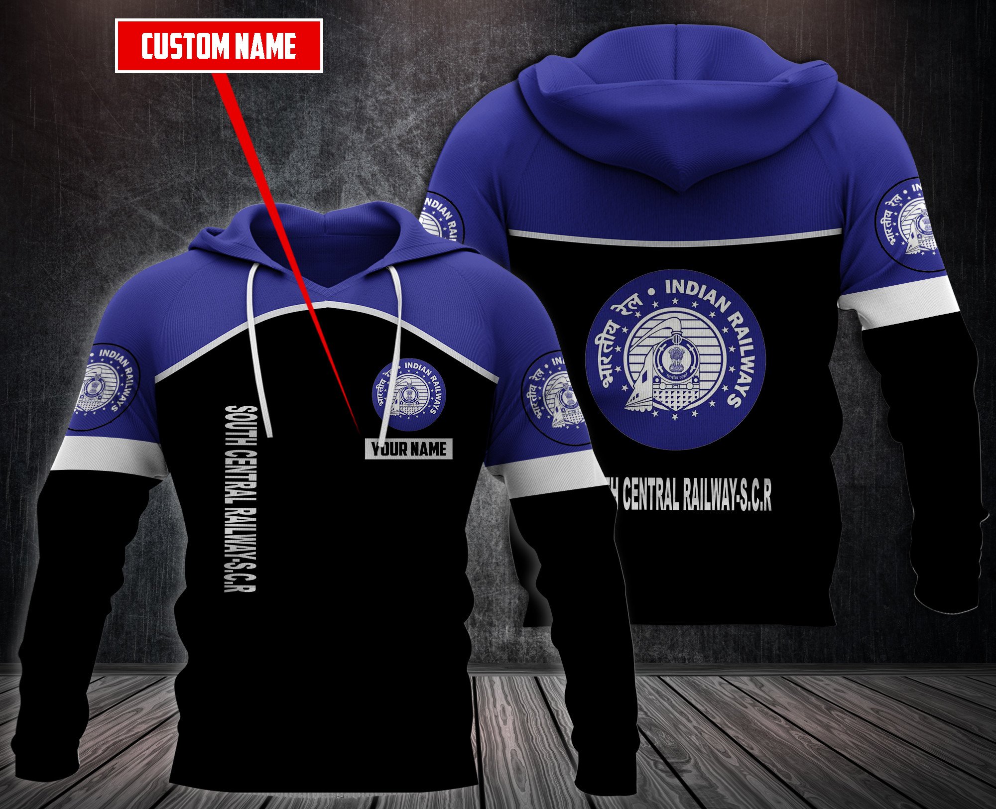 Personalized-South-Central-Railway-S.C.R-Custom-Hoodie-Fleece-Hoodie-2