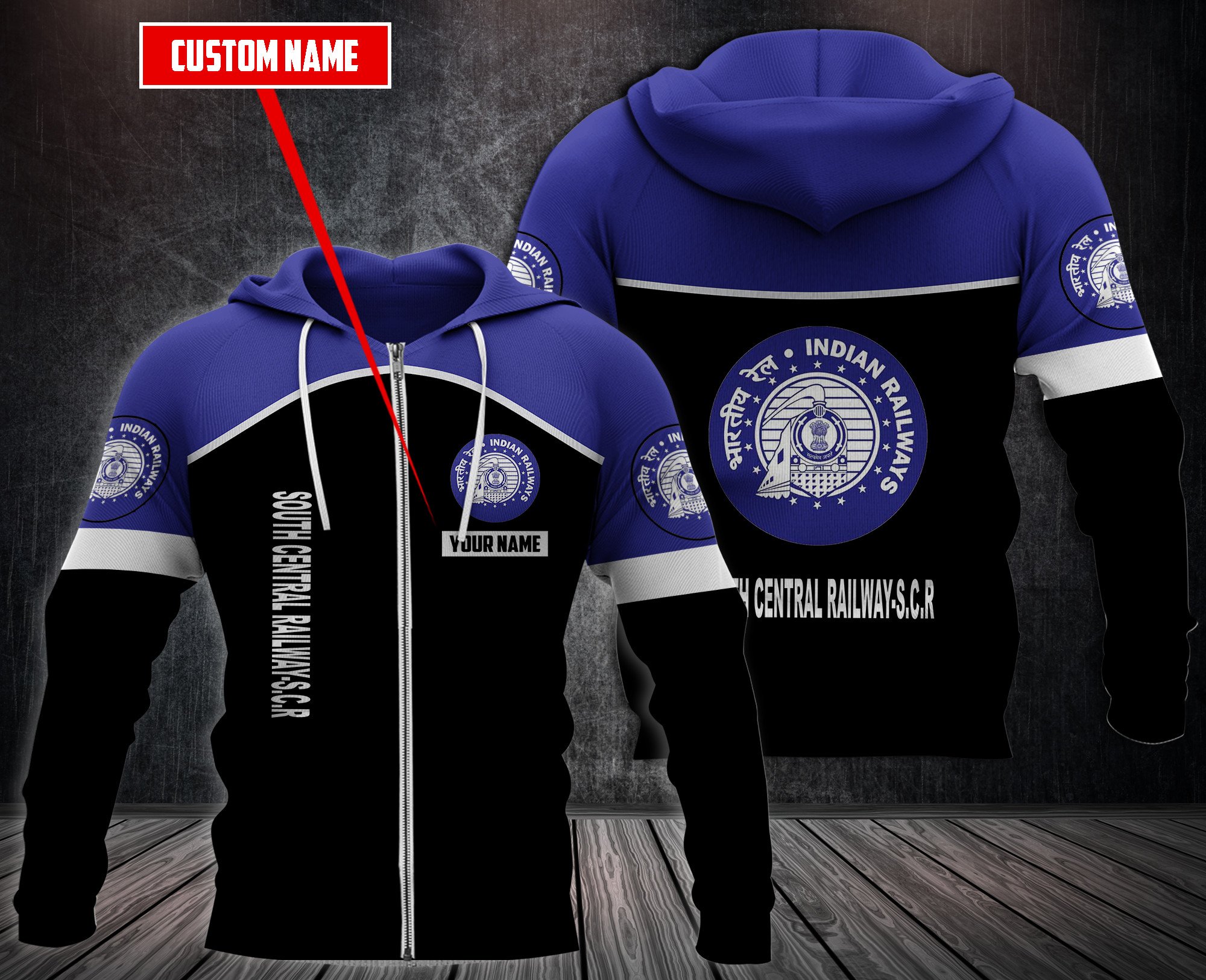 Personalized South Central Railway-S.C.R Custom Hoodie Personalized South Central Railway-S.C.R Custom Hoodie