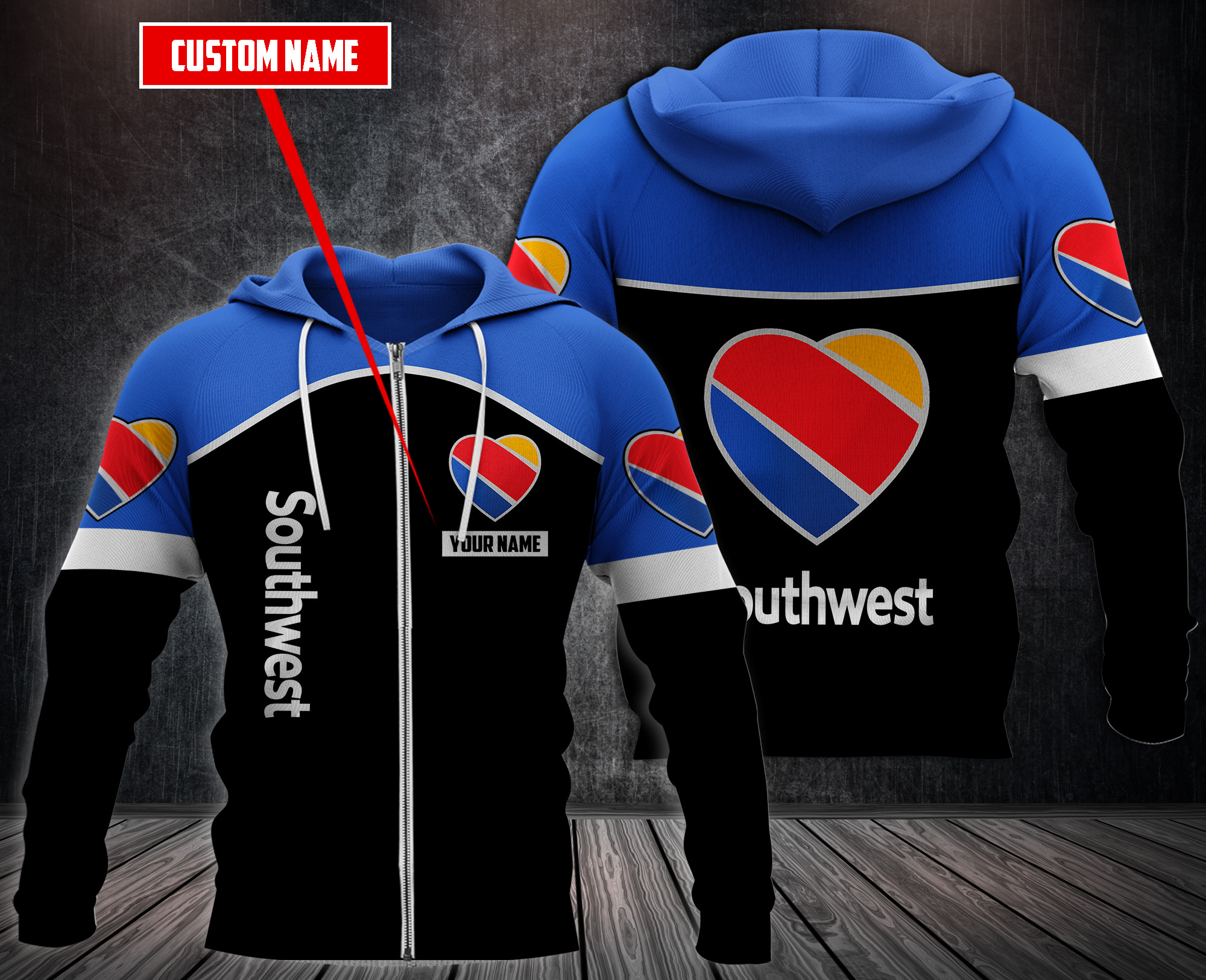 Personalized-Southwest-Airlines-Fleece-Hoodie-3
