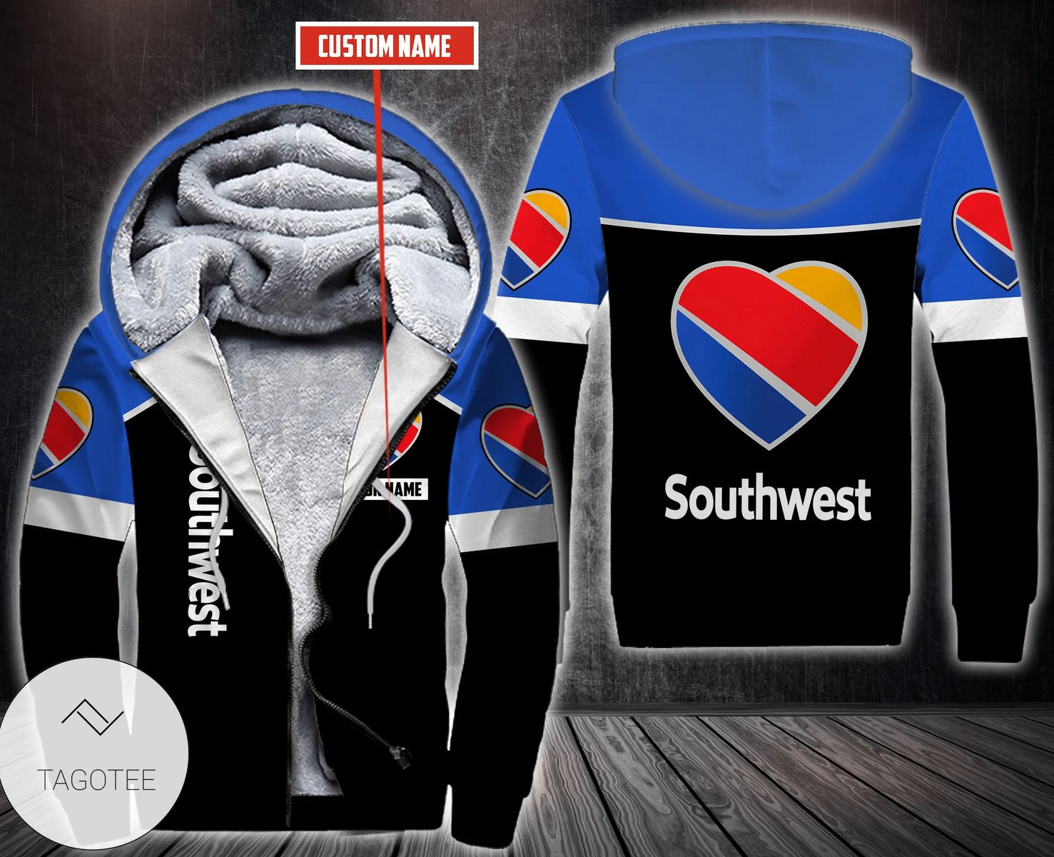 Personalized Southwest Airlines Fleece Hoodie Personalized Southwest Airlines Fleece Hoodie