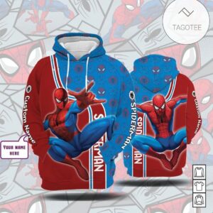 Personalized Spiderman 3D Overall Printed Hoodie