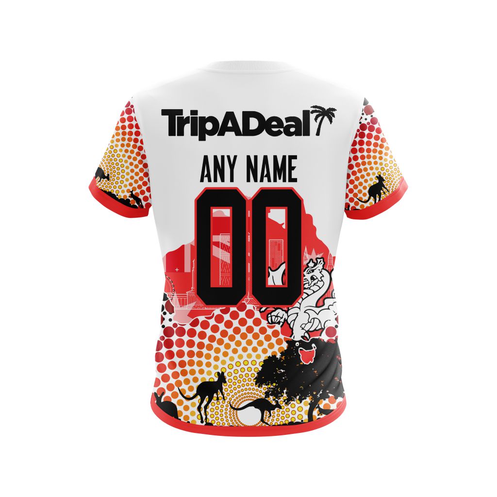 Personalized St George Illawarra Dragons Nrl Australia’S Day Kits 3D Shirt Personalized St George Illawarra Dragons Nrl Australia’S Day Kits 3D Shirt