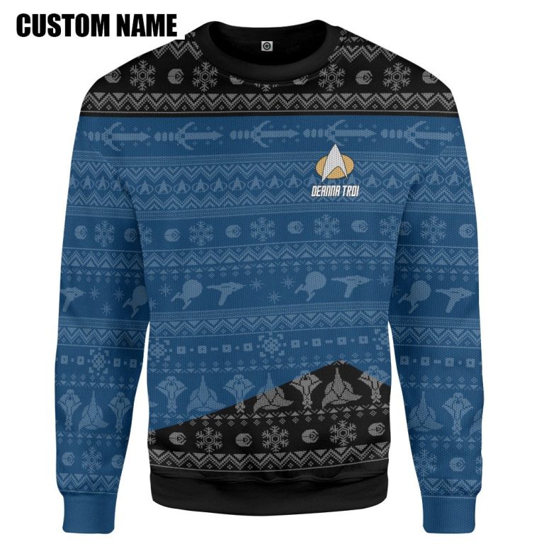 Personalized-Star-Trek-The-Next-Generation-1987-Blue-3D-Shirt-Hoodie-2