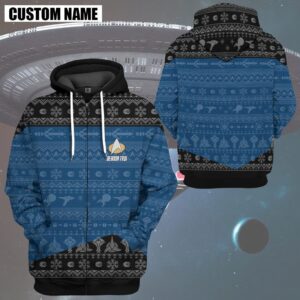 Personalized Star Trek The Next Generation 1987 Blue 3D Shirt