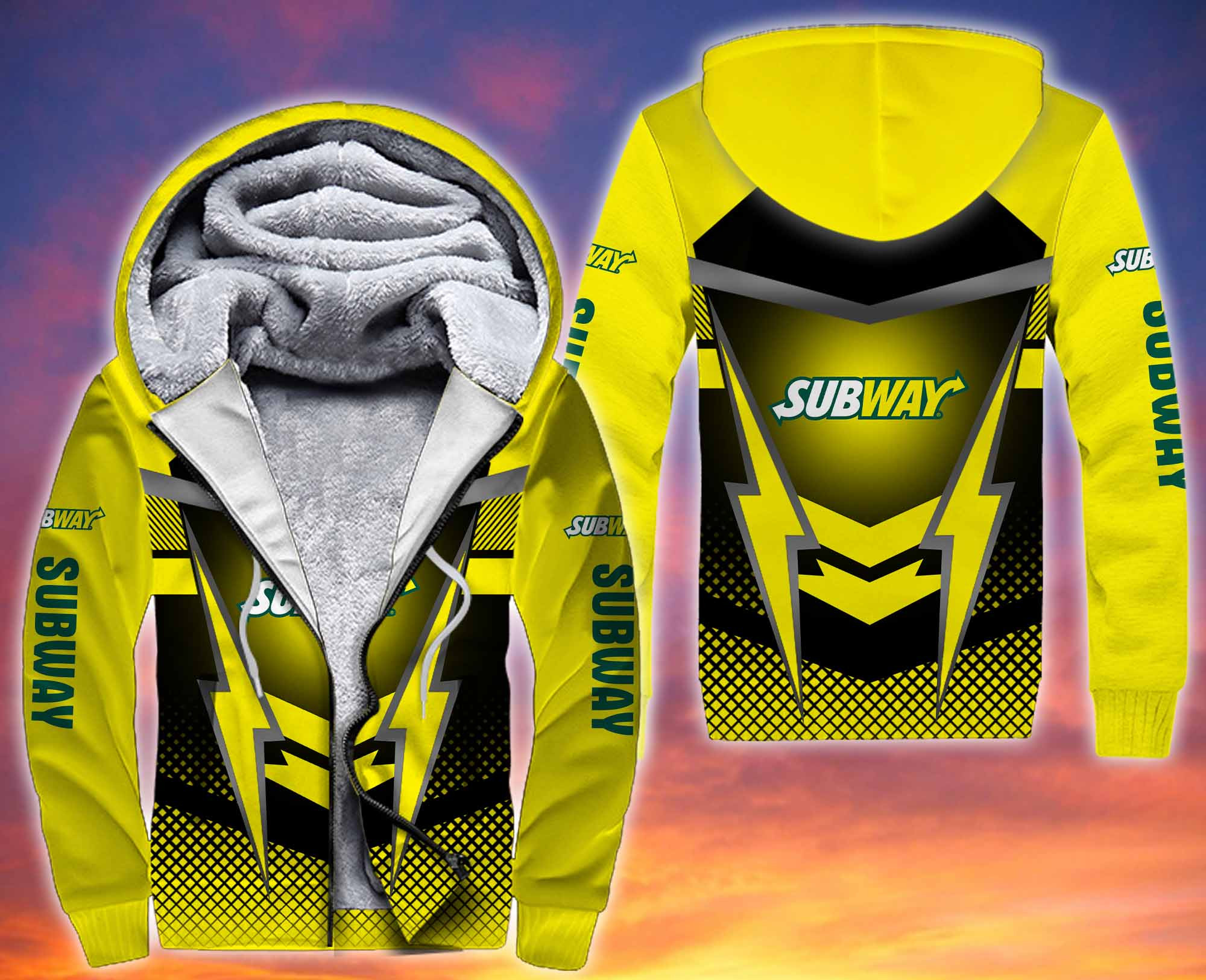 Personalized Subway 3D Fleece Hoodie Personalized Subway 3D Fleece Hoodie