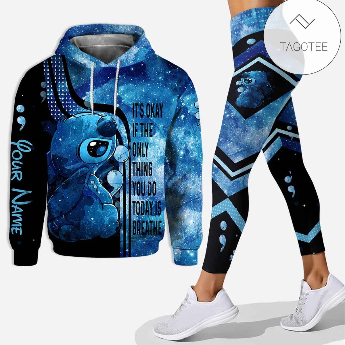 Personalized Suicide Prevention Stitch It’S Okay If The Only Thing You Do Today Is Breathe Hoodie And Leggings Personalized Suicide Prevention Stitch It’S Okay If The Only Thing You Do Today Is Breathe Hoodie And Leggings