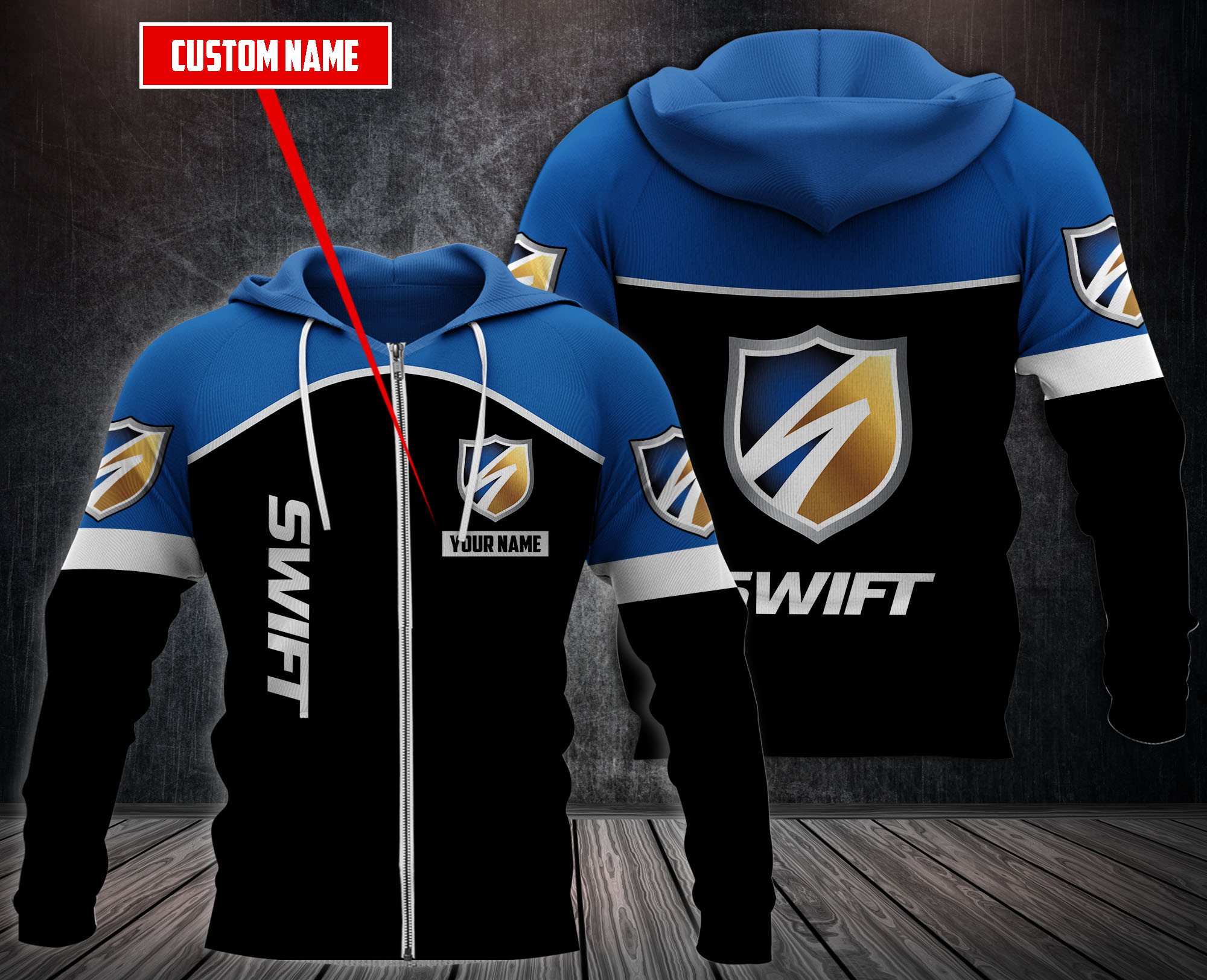 Personalized Swift Transportation 3D Fleece Hoodie Personalized Swift Transportation 3D Fleece Hoodie