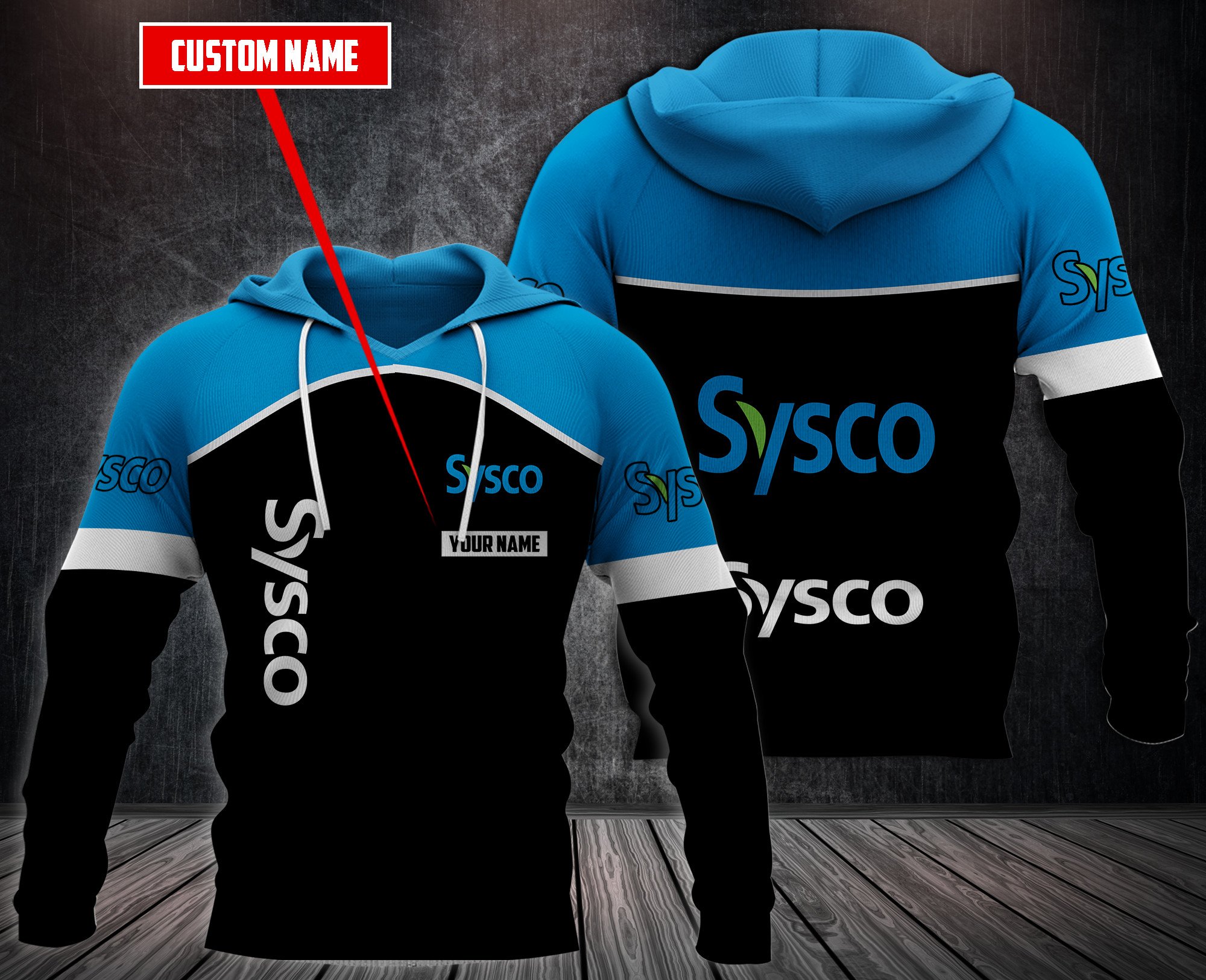 Personalized-Sysco-3D-Fleece-Hoodie-Hoodie-2