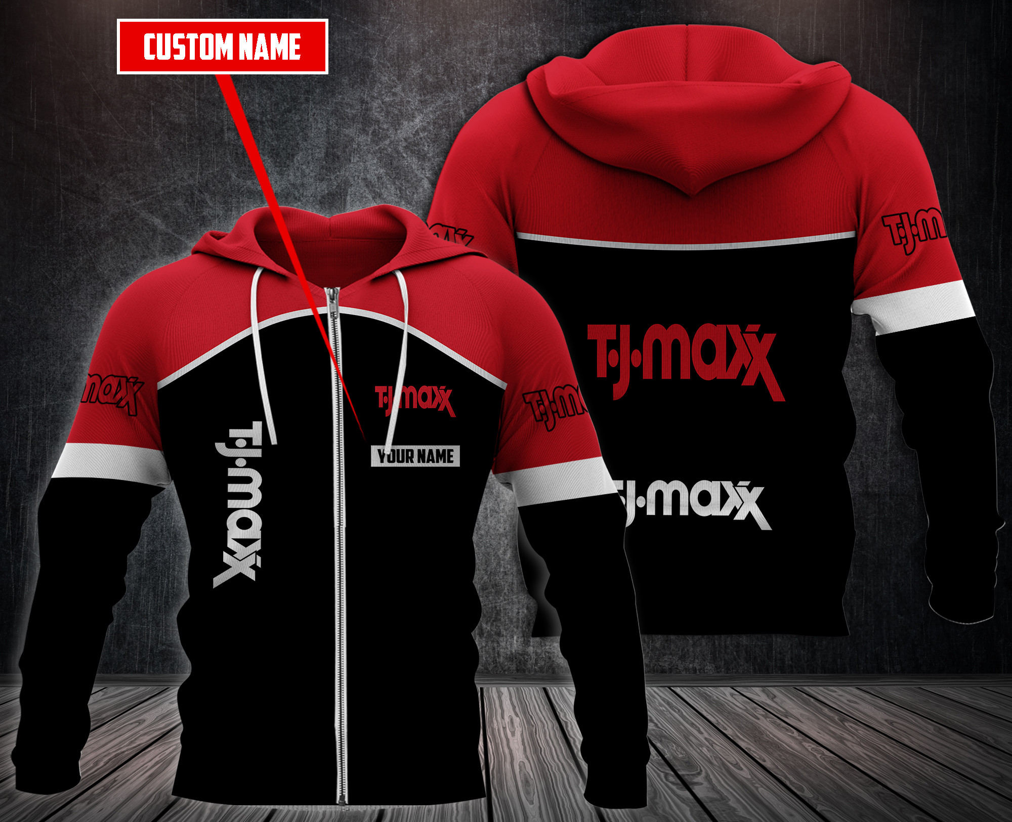 Personalized T.J. Maxx 3D Fleece Hoodie Personalized T.J. Maxx 3D Fleece Hoodie