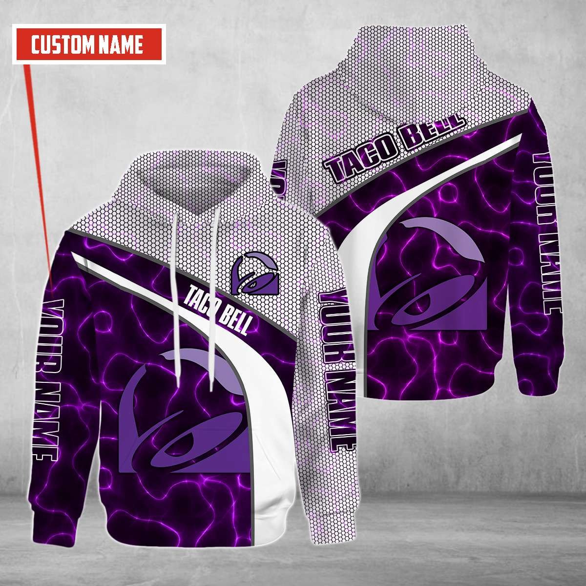 Personalized Taco Bell Custom All Over Print 3D Hoodie Personalized Taco Bell Custom All Over Print 3D Hoodie