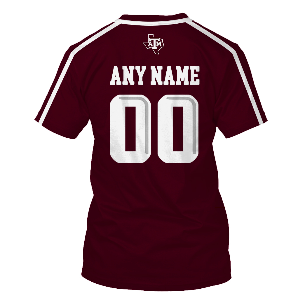 Personalized Texas A&M Sec Adidas Dark Red Custom 3D Shirt Personalized Texas A&M Sec Adidas Dark Red Custom 3D Shirt