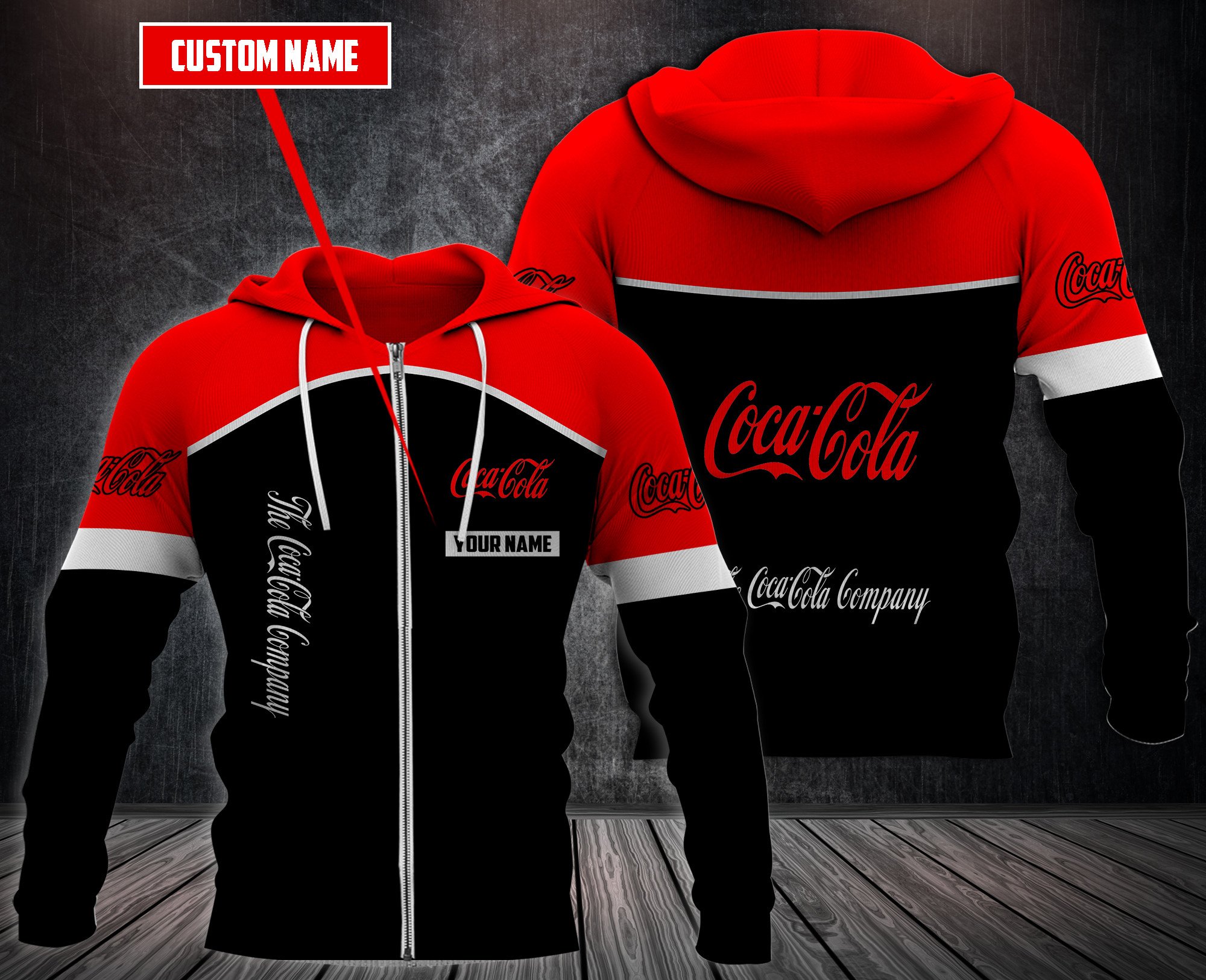 Personalized The Coca-Cola Company 3D Hoodie Personalized The Coca-Cola Company 3D Hoodie