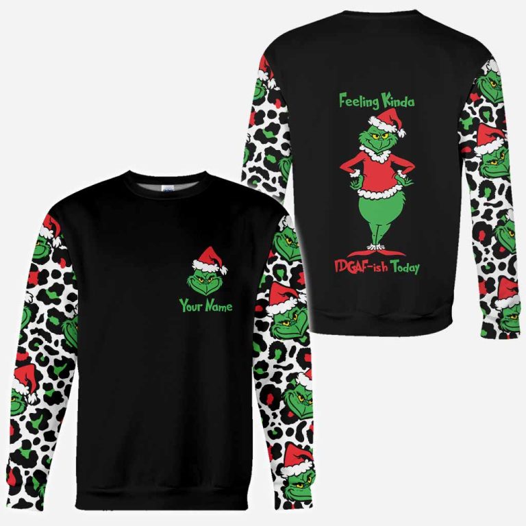 Personalized-The-Grinch-Feeling-Kinda-Idgafish-Today-3D-Shirt-Hoodie-2