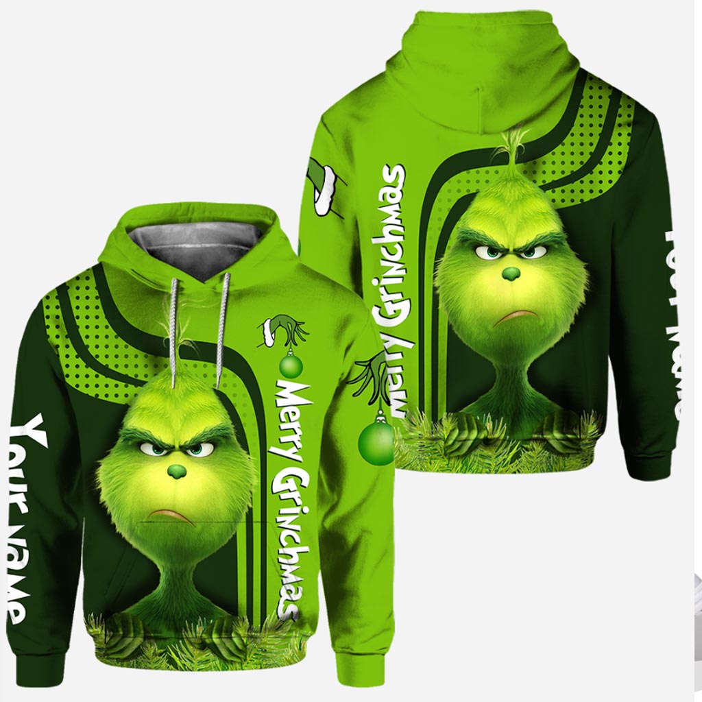 Personalized The Grinch Merry Grinchmas 3D Hoodie Personalized The Grinch Merry Grinchmas 3D Hoodie