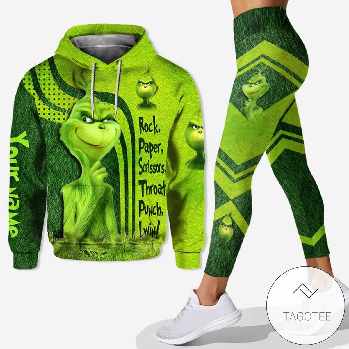 Personalized The Grinch Rock Paper Scissors Throat Punch I Win Hoodie And Leggings Personalized The Grinch Rock Paper Scissors Throat Punch I Win Hoodie And Leggings