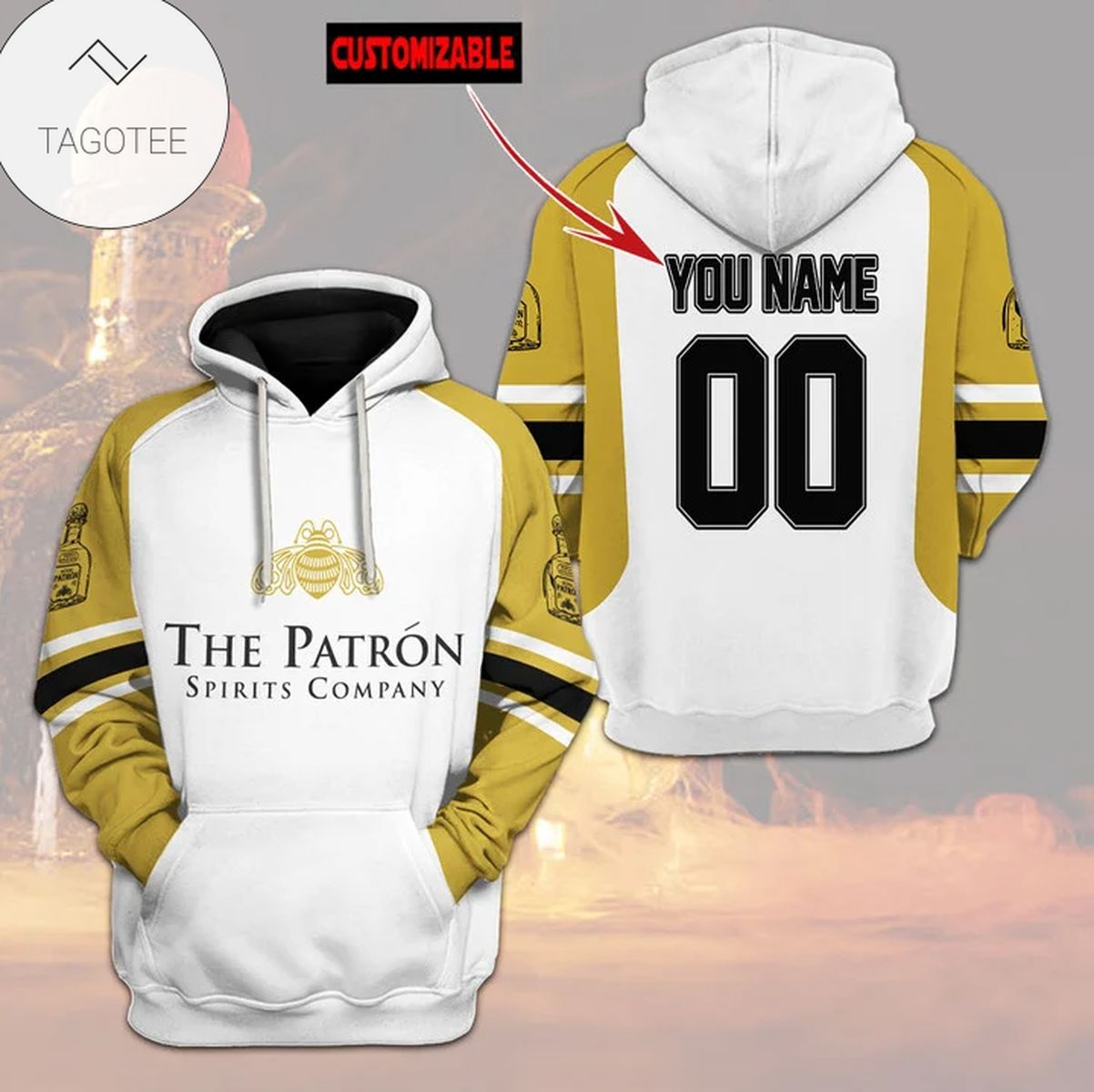 Personalized The Patrón Spirits Company Logo Hoodie Personalized The Patrón Spirits Company Logo Hoodie
