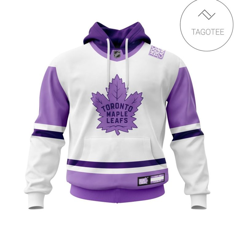 Personalized-Toronto-Maple-Leafs-Fight-Cancer-Hoodie-1