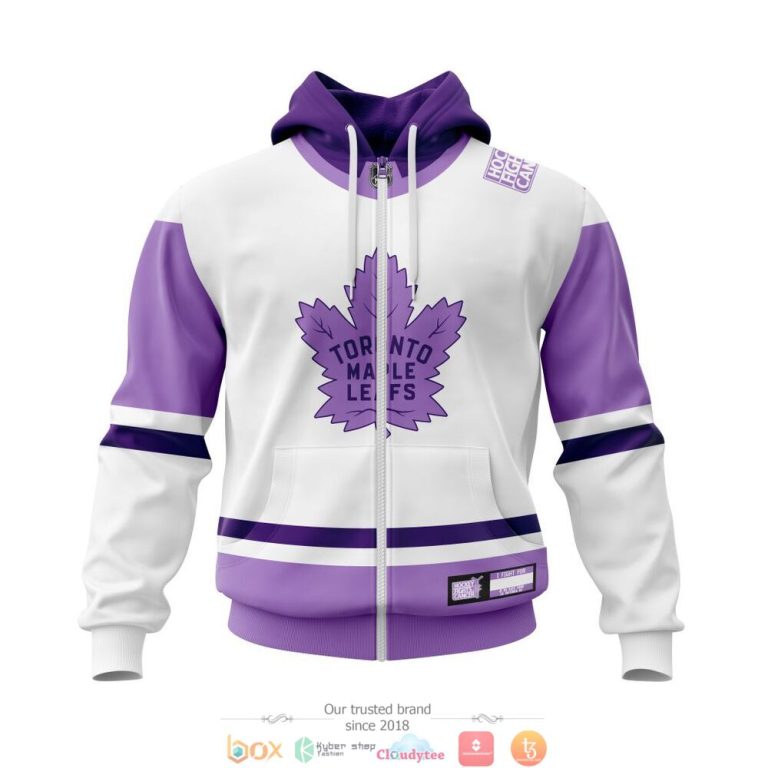 Personalized-Toronto-Maple-Leafs-Nhl-Hockey-Fight-Cancer-Custom-3D-Shirt-Hoodie-2