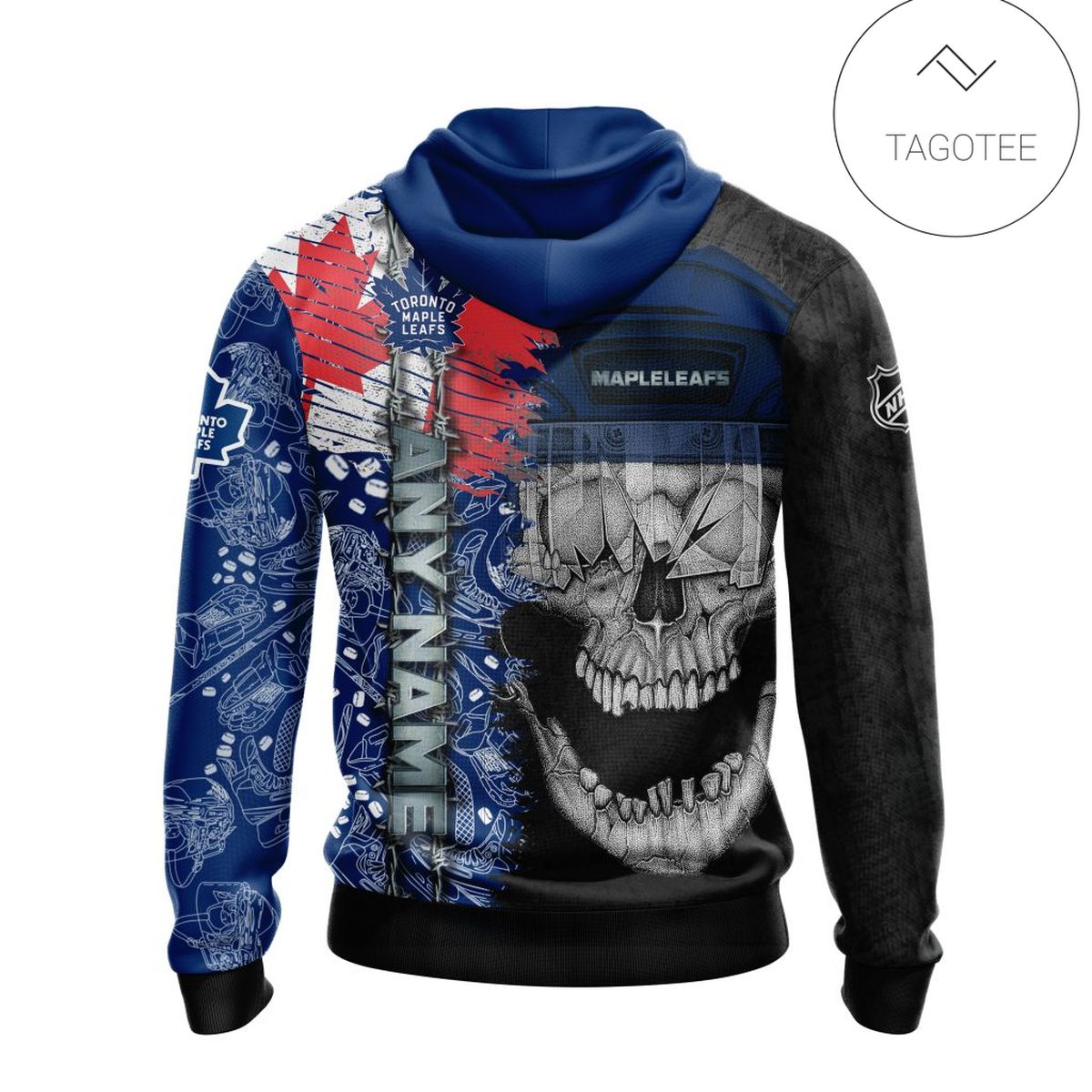 Personalized Toronto Maple Leafs Skull Hoodie Personalized Toronto Maple Leafs Skull Hoodie