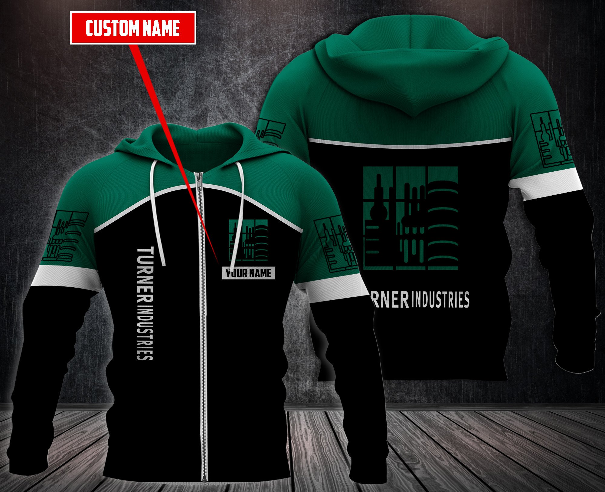 Personalized Turner Industries 3D Hoodie Personalized Turner Industries 3D Hoodie