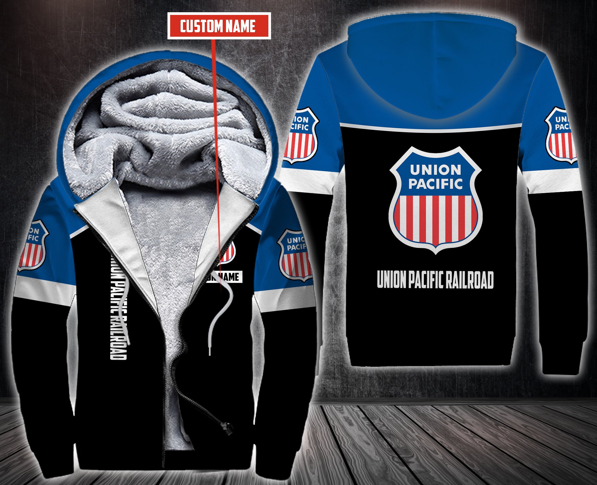 Personalized-Union-Pacific-Railroad-Fleece-Hoodie-1