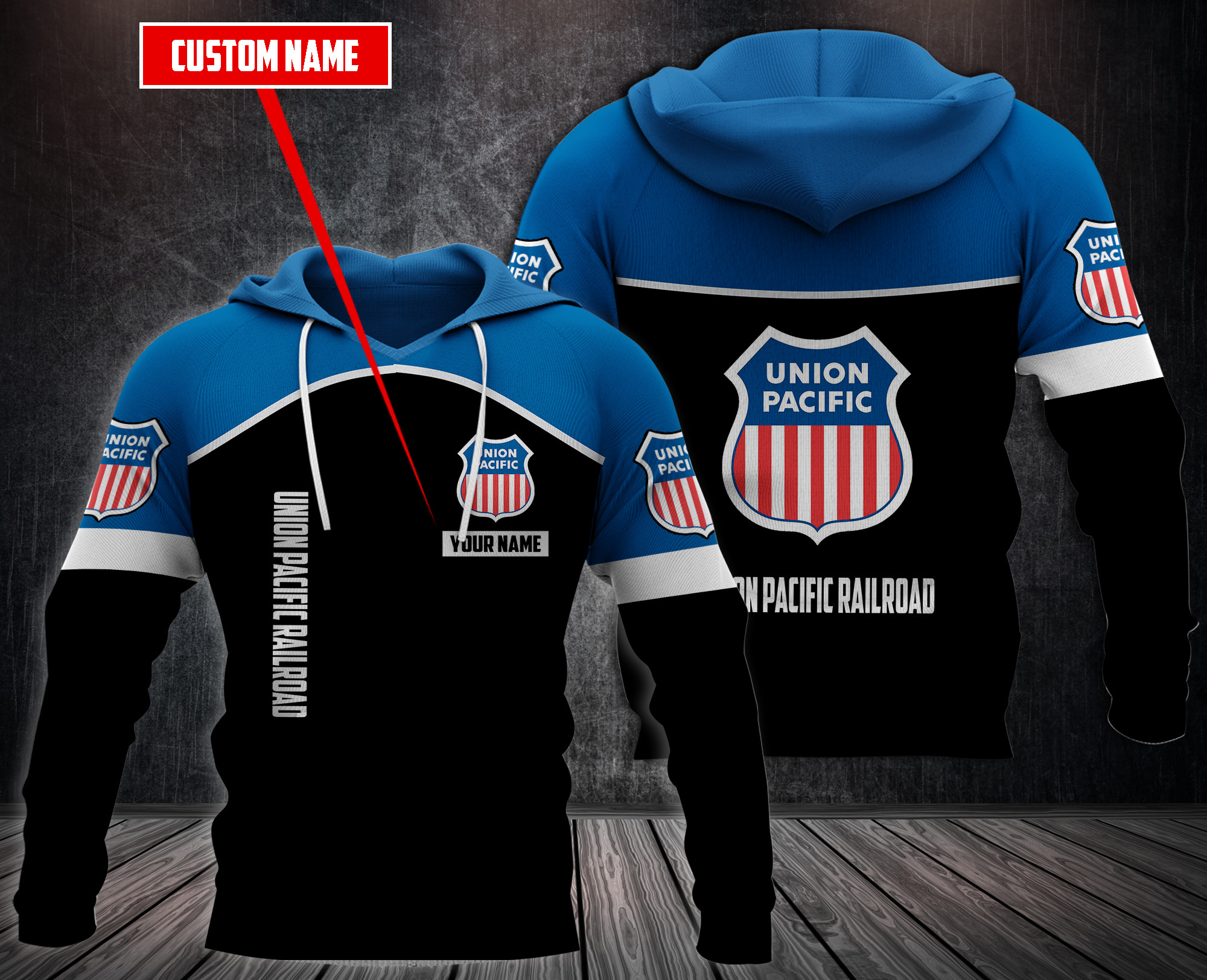 Personalized-Union-Pacific-Railroad-Fleece-Hoodie-2