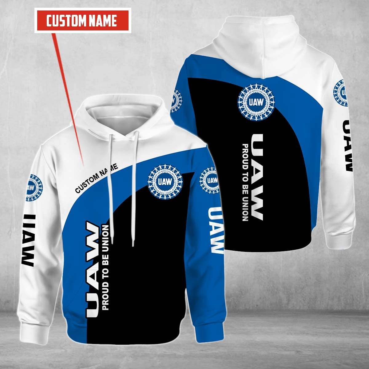 Personalized United Automobile Workers Custom All Over Print 3D Hoodie Personalized United Automobile Workers Custom All Over Print 3D Hoodie