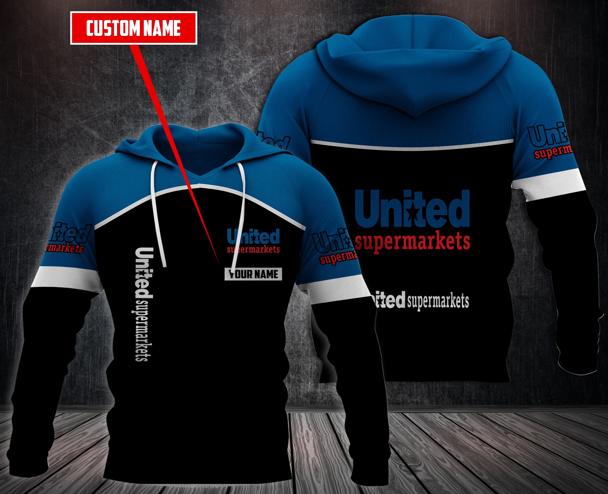 Personalized-United-Supermarkets-3D-Hoodie-Fleece-Hoodie-2