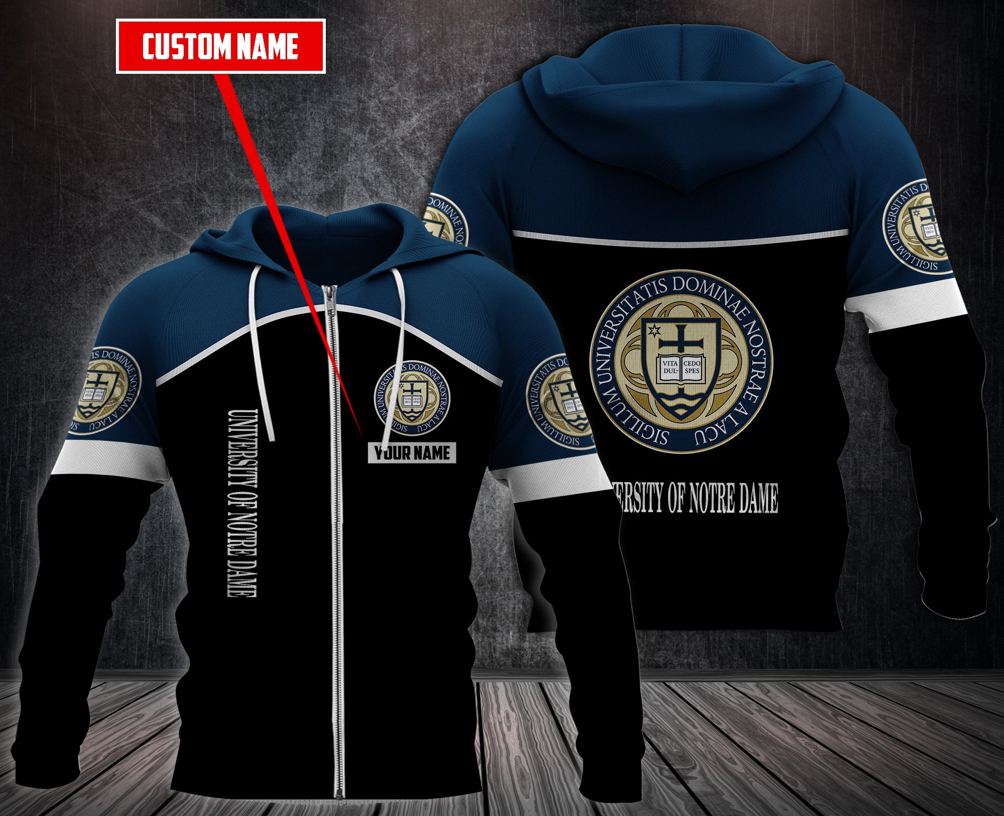 Personalized-University-Of-Notre-Dame-Custom-Hoodie-Fleece-Hoodie-3