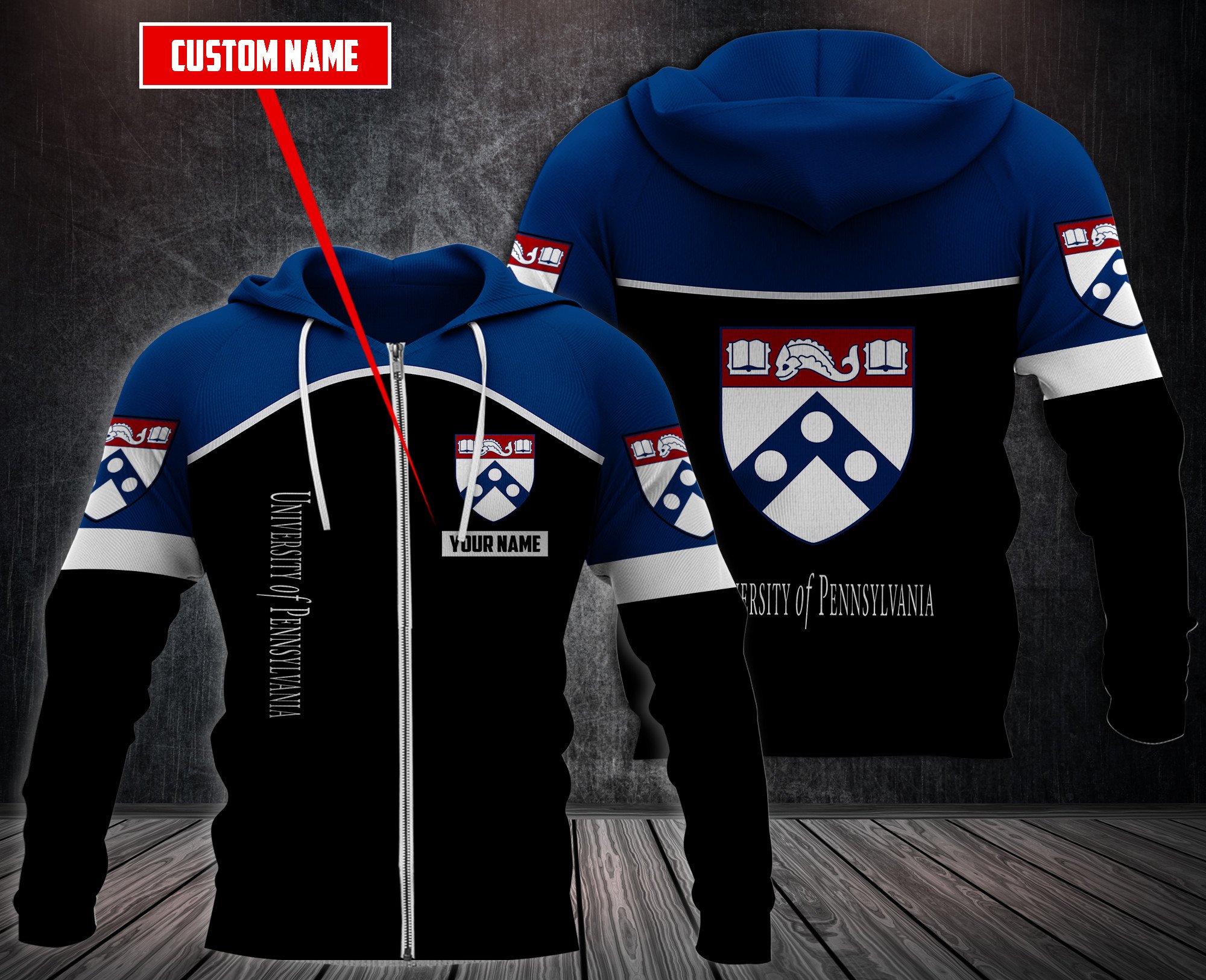 Personalized University Of Pennsylvania Custom Hoodie Personalized University Of Pennsylvania Custom Hoodie