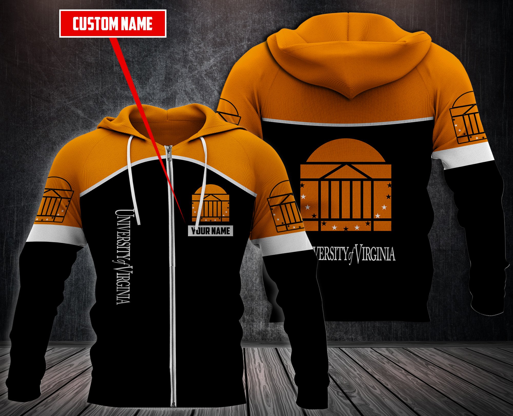 Personalized University Of Virginia Custom Hoodie Personalized University Of Virginia Custom Hoodie