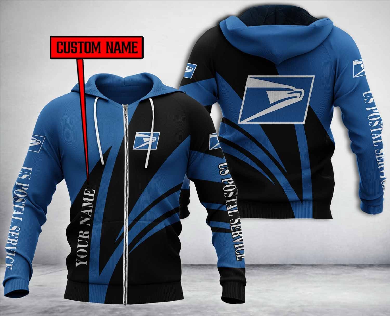 Personalized-Us-Postal-Service-3D-Hoodie-Fleece-Hoodie-2