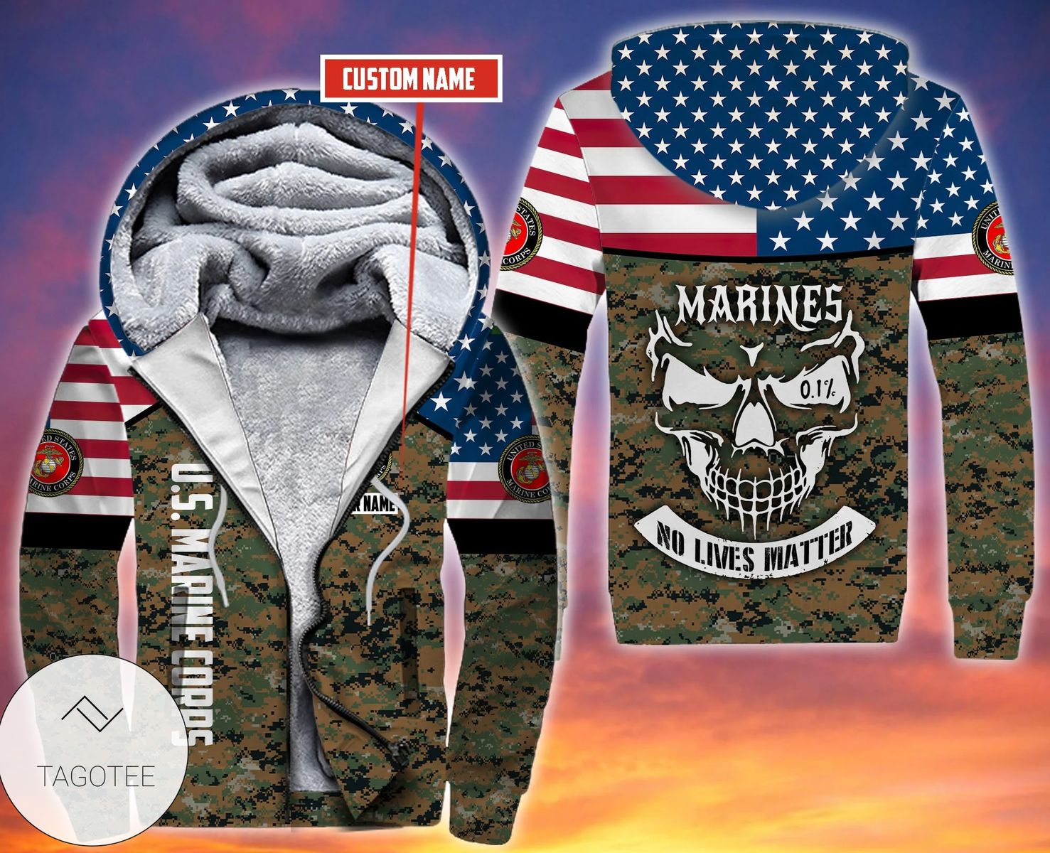 Personalized Usmc Fleece Hoodie Personalized Usmc Fleece Hoodie