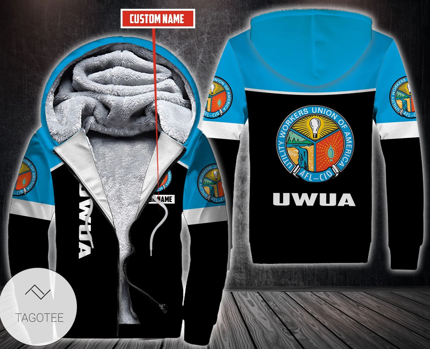 Personalized Utility Workers Union Of America Fleece Hoodie Personalized Utility Workers Union Of America Fleece Hoodie