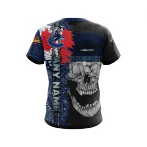 Personalized Vancouver Canucks Skull Concept 3D Shirt