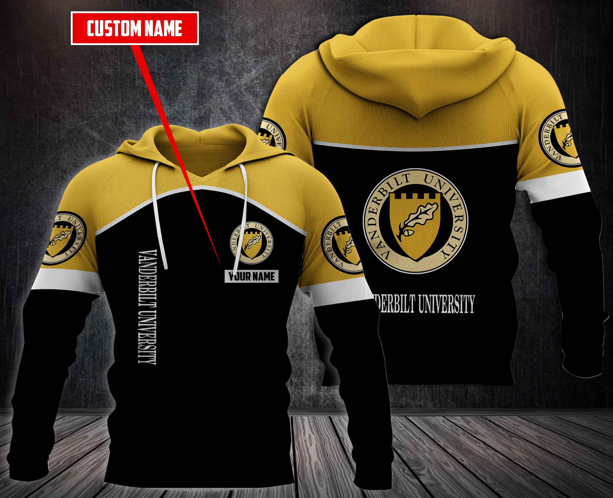 Personalized-Vanderbilt-University-Custom-Hoodie-Fleece-Hoodie-2