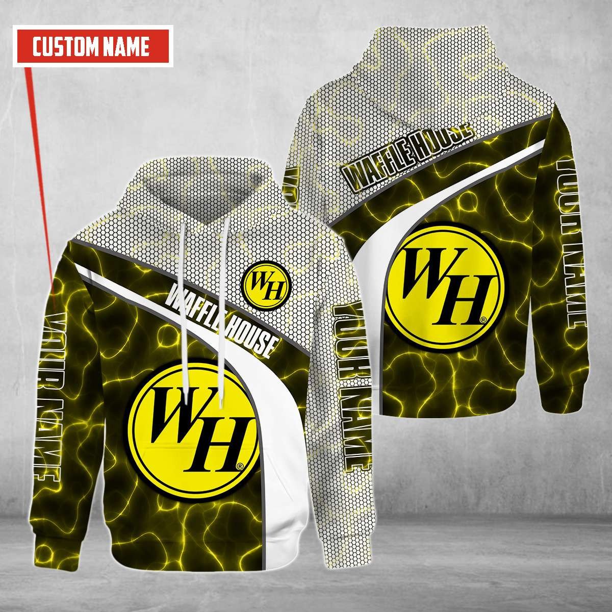 Personalized Waffle House Custom All Over Print 3D Hoodie Personalized Waffle House Custom All Over Print 3D Hoodie