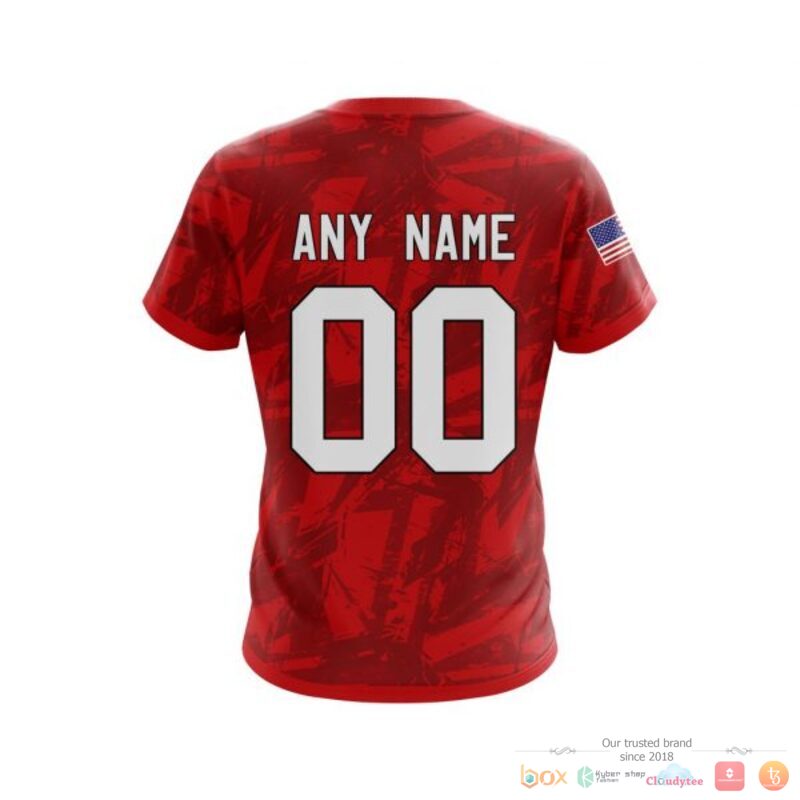 Personalized Washington Capitals With American Flag 3D Shirt Personalized Washington Capitals With American Flag 3D Shirt