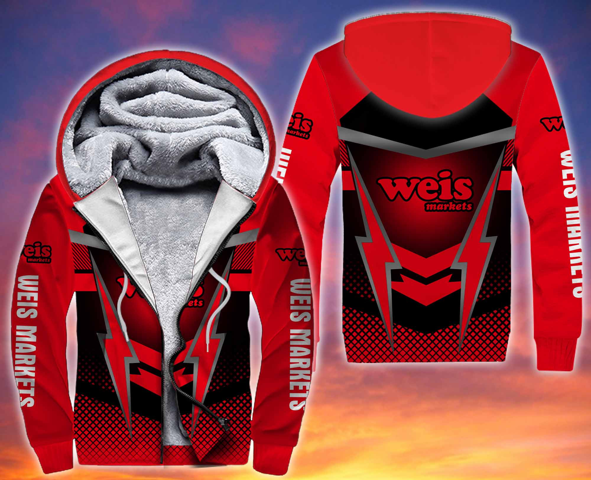 Personalized Weis Markets 3D Fleece Hoodie Personalized Weis Markets 3D Fleece Hoodie