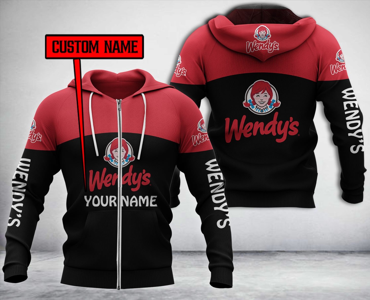 Personalized Wendy’S 3D Hoodie Personalized Wendy’S 3D Hoodie