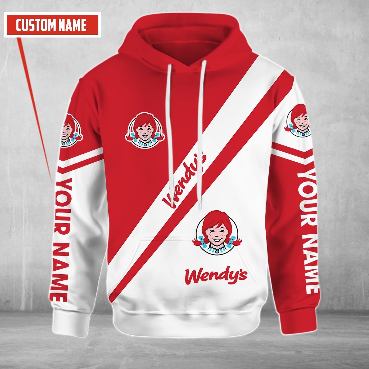 Personalized Wendy’S Custom 3D Hoodie Personalized Wendy’S Custom 3D Hoodie
