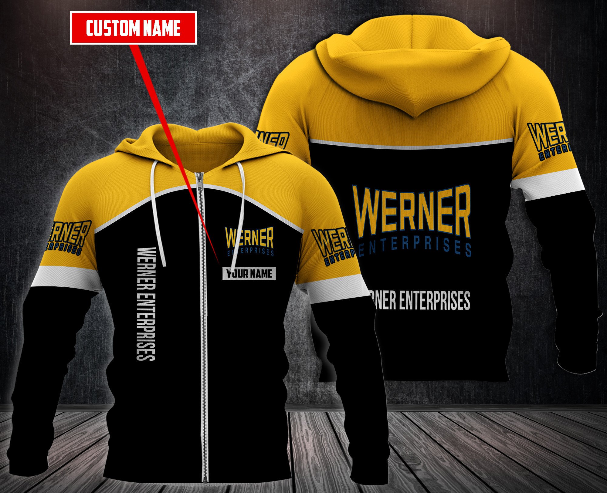 Personalized Werner Enterprises 3D Hoodie Personalized Werner Enterprises 3D Hoodie